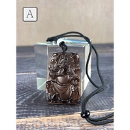 [Qihuahua] Ice Obsidian ‧ Full of Power Guan Gong Necklace ‧ Obsidian Amulet ‧ Guan Shengdijun Firm 