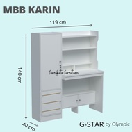 MEJA BELAJAR ANAK PUTIH MBB KARIN BY OLYMPIC FURNITURE