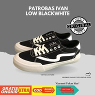 Sepatu Patrobas New Ivan Low BlackWhite ori !