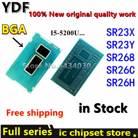 100% New SR23Y I5-5200U I5 5200U SR268 i5-5350U i5 5350U SR26C i5-5250U i5 5250U SR23X i5-5300U i5 5