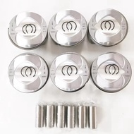 6 PCS 06E107065CF 06E107066CF 06E107065BM 06E107066BM 06E107065DE 06E107066DE Pistons for Audi A6 A8