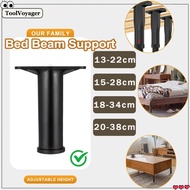 13-38cm Adjustable Bed Beam Support Leg Furniture Sofa Leg Bottom Load-bearing Beam Support