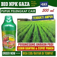 500 ml OBAT UNTUK ANAKAN PADI AGAR LEBAT DAN BANYAK NPK CAIR BIO NPK GAZA isi 500 ML Pupuk Menyuburk