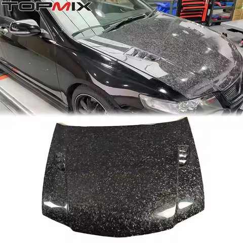 For Honda 2003-2007 Accord Euro R CL7 Type-S CL9 RR-Style Vented Carbon Fiber Engine Hood