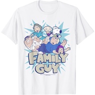 Family Guy Group Shot Family Fight Logo T-Shirt