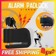 Siren Alarm Padlock for Door Motorcycle Bike Rumah Cabinet Lock Anti-Theft Anti Theft Security Kunci