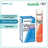 HealthAid Vitamin D3 1000iu + Vitamin C 1000mg Effervescent (Orange Flavour)