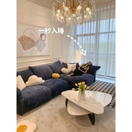 Italian Baxter Down Petal Sofa Designer Irregular Alien Large Villa Living Room Chenille Sofa