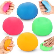4 Pack Stress Ball for Kids and Adults Slow Rising Balls Sensory Fidget Toy Anxiety Stress Relief Squeezing Balls Calming Tool, Vent Mood and Improve Focus, Soft Squishy Ball Hand Grip Pressure Ball