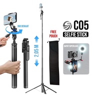 CIJI Tripod Tongsis Gimbal Stabilizer C05 Tripod Stabilizer Camera 360 Derajat Dengan Remote Control