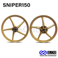 Enkei Mags 5 Spokes 4 Holes 522 Mags for Sniper150 Sniper155 1.4x17 /1.6x17 (pair)