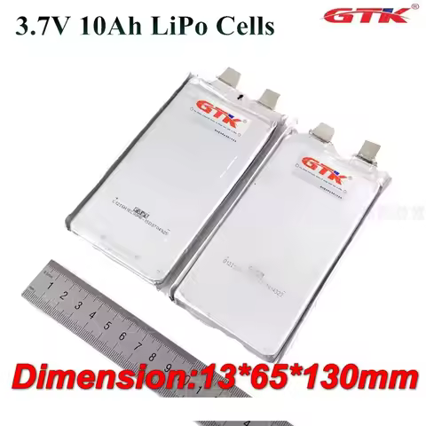 Original Gtk 3.7v 12Ah 12A 10Ah 10A 10000 mah 10000mAh 12000mah lipo lithium battery 1765130 13x65x1