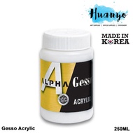 [HUANYO] Alpha Colors Acrylic Medium Gesso (White) 250ML