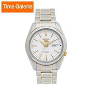 Seiko 5 SNKL47K1 Automatic See-thru Back White Dial Two-Tone Stainless Steel Men's Watch