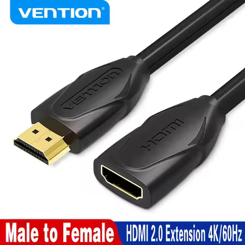 Vention HDMI 2.0 Extension Cable 4K/60Hz HDMI 2.0 2.1 Male to Female Cable forHDTV Nintend Switch PS
