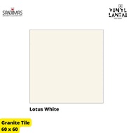 GRANIT LANTAI 60x60 - GRANIT WARNA POLOS LOTUS WHITE - SANDIMAS