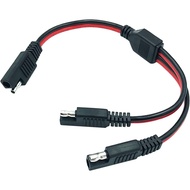 SAE Connector SAE DC Power Automotive Adapter Cable Y Splitter 1 to 2 SAE Extension Cable 14AWG 12in