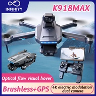 [New] K918 Max360 ° Obstacle Avoidance Drone 4K Dual-Photo High-Definition Aerial Photography Brushless GPS Drone