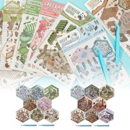 8 Pcs DIY 3D House Stickers Creative Sticker Scenes Decorative 3D Miniature Scene Stickers Versatile