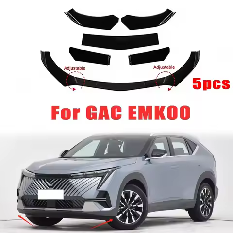 5Pcs ABS Material Universal Car Front Bumper Separator Bumper Lip Body Kit Duck Lip Separator For GA
