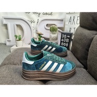 Adidas Adidas 35-40 Gazelle Bold W ig4391 Tiga Lapisan Tapak Rumput Tebal Klasik Bernafas Klasik Sne