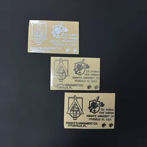 PDW DIY Decorationm Metal Sticker Jinming M4 Gel Ball Water Gun HK416 LeHui AK74 Accessory