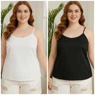 Plus Size Spaghetti Strap Top Fat People's Shirt Lining Bust 54-66 Inches