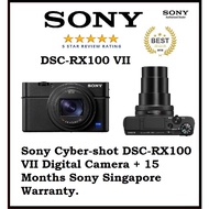 Sony Cyber-shot DSC-RX100 VII Digital Camera + free:64gb card + 15 Months Sony Singapore Warranty.