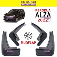 Perodua Alza Rubber Mudflap Mudguard Splash Guard Fender Protector Mud Flap Tyres Accessories 2022 -