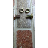 Yellow Nut Bolt 6x10 BMK 6x10 grade 4.6 pitch 1.0 C