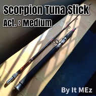 ของแท้ ราคาถูก ❗❗ คันเบ็ดตกปลา คันตัน ต่อเกลียวโคน Scorpion Tuna Stick เนื้อคันไฟเบอร์ ใช้ดกปลาใหญ่ไ