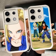 Soft Casing for Xiaomi Redmi 15C 13T poco M7 M6 X6 Neo Note 13 13C Pro Plus 5G White Q71 Dragon Ball