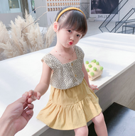 ชุดเซตเด็กผู้หญิง ชุดเซตเสื้อ+กระโปรง