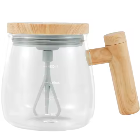 Self Stirring Coffee Mug Battery Powered Stirring Coffee Cup Electric Stirring Cups 400ml Glass Self