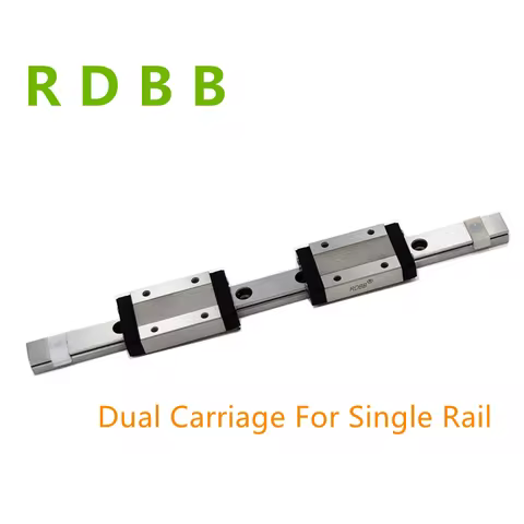 Dual Carriage for Single Rail of MGN7 MGN9 MGN12 MGN15 150 200 250 300 350 400 450 500 600 mm with M