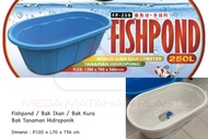 FISHPOND KOLAM BAK IKAN BENUR LOBSTER TANAMAN HIDROPONIK 250 LITER -