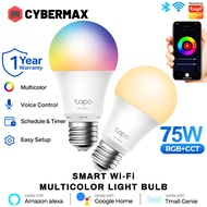 TP-Link Tapo Wi-Fi Smart Led Light Bulb 2-Pack Dimmable Multicolor 60W/75W Equivalent Voice Control