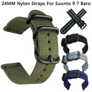 24MM Canvas Straps For Suunto 9 7 Bar/Sunto D5 Spartan Sport Wrist HR/Baro Smart Watch Band Nylon Bracelet Correa. Wireless