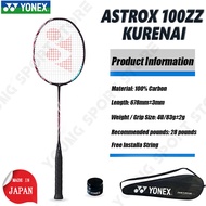 Yonex Astrox 100zz Full Carbon Badminton Yonex Racket Original Full Set 4U Full Carbon 24-30Lbs Badm