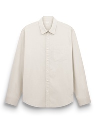 AIIZ (เอ ทู แซด) - เสื้อเชิ้ตผู้ชายแขนยาวผ้าป๊อปลินสีพื้น