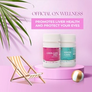 [TRAVEL KIT] QN Wellness - Liver Care Pro & Vision Care - 100% Plant Based Travel Set- 25 Tablets