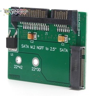 TRACYILLOIAN M.2 NGFF SSD to 2.5in SATA3 Board, 22*42mm High Speed Adapter Card, Universal Compatibi