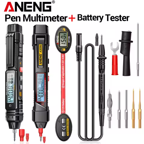 Home Electrical Testing Kit ANENG A3005/A3006 Pen Multimeter 4000 Count Detector BT138 1.2-4.8V Batt