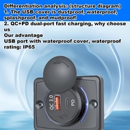 USB Car Charger Adapter 18WPD High-Speed Super Fast Smart Auto Charger USBQC3.0PD Square Sliding Cover Charger magisg