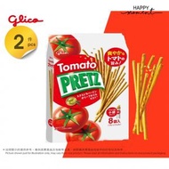 2件 - Glico Pretz 固力果 - 蕃茄百力滋餅乾條 8包入 (110g x2)[新舊包裝隨機發送]