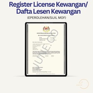 Register License Kewangan Dafta Lesen Kewangan EPEROLEHAN SIJIL MOF