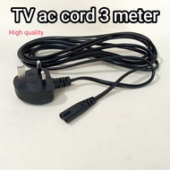 TV ac cord 3 meter power cord ac cable wayar tv