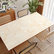 [SP Life]Nordic Marble Pvc Dining Table Mat Premium Tablecloth Rectangle Leather Mat Waterproof Table Cover PU Plastic Coffee Table Mat Study Office Writing Desk Mat TV Bench Mat