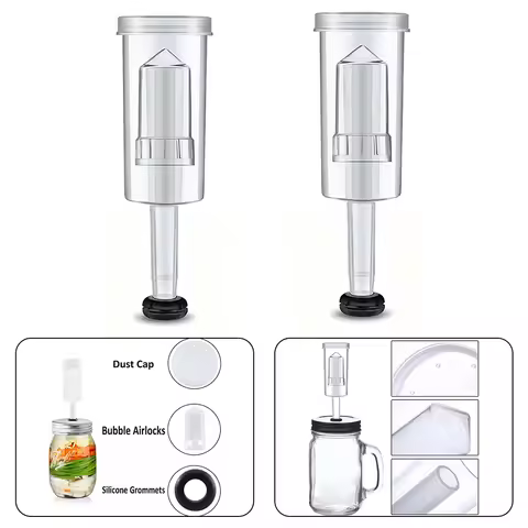 2pcs Brewing Air Lock Brewing Barrels Exhaust Valve Fermentation Wine Beer Making Water Sealed Check