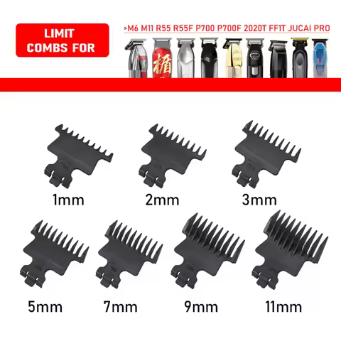 3 Pcs Universal Trimmer Limit Comb Set - Professional Hair Guards for Madeshow M6/M11/R55/R55F/P700/